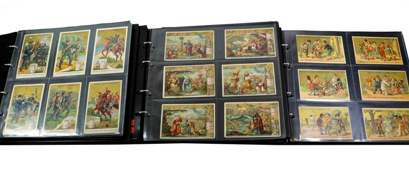 Leibig And Other Trade Cards Various Sets In Five Display Albums Over 100 sets