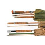 A Collection Of Various Rods comprising of a Hardy Coquet 3 section with additional top section