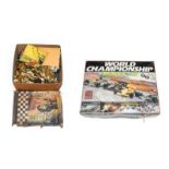 Scalextric Cars World Championship Set consisting of an Elf Renault, Lotus Honda and two Canon Honda