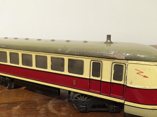 Marklin O Gauge 3 Rail Electric TWE 12930 Railcar 20 volts, with decal to base 'Optique-Photo Jouets - Image 8 of 13