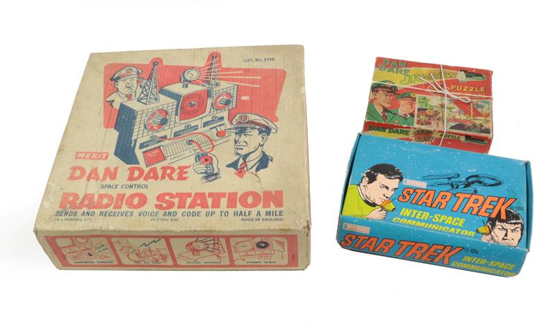 Merit Dan Dare Radio Station (G box G-F) Dan Dare jigsaw (contents unchecked) and a Star Trek