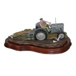 * Border Fine Arts 'The Fergie' (Tractor Ploughing), model No. JH64 by Ray Ayres, limited edition