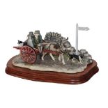 * Border Fine Arts 'Delivering the Milk' (Donkey Cart), model No. AG01 by Ray Ayres, limited edition