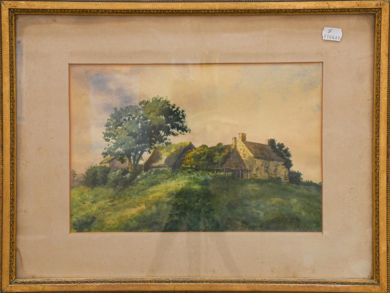 Frederick William Hulme (1816-1884), Woking Common, signed, inscribed and dated 1850, watercolour, - Image 2 of 4