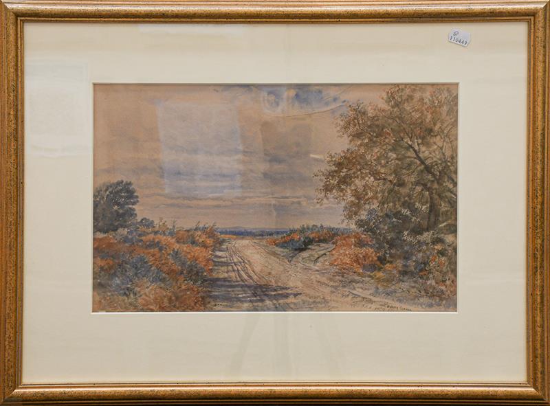 Frederick William Hulme (1816-1884), Woking Common, signed, inscribed and dated 1850, watercolour,