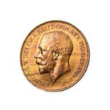 George V, 'Hollow Neck Penny' 1911, obv. the King's neck slightly modified with a distinct