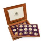 Queen Elizabeth II 'Golden Jubilee Collection' the complete collection of 24 x crown-size silver