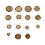 Victoria, a Collection of 13 x Silver Coins comprising: 3 x crowns: 1889 minor rim knock at 7 o'