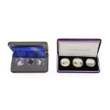 Elizabeth II, 'The Accession Set,' a 3-Coin Silver Proof Set commemorating the Golden Jubilee of the