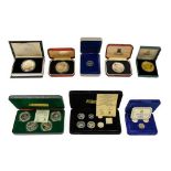 Isle of Man, a Collection of Sterling Silver Coins comprising: a 7-coin BU set 1978 commemorating