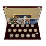 'The Royal Marriage Commemorative Coin Collection,' a complete set of 16 x sterling silver proof
