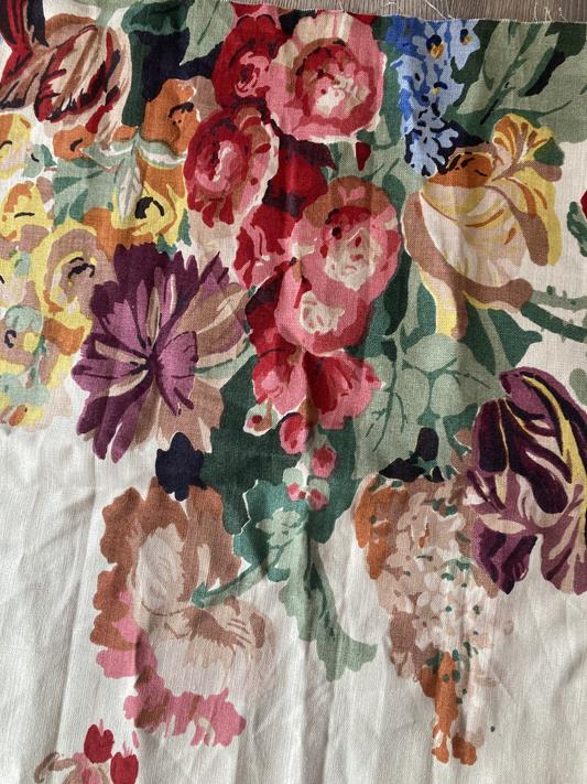 'Homage to Rose Cumming' by Hazelton House, 18m of hand blocked printed linen using 168 blocks and - Image 6 of 9