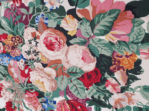 'Homage to Rose Cumming' by Hazelton House, 18m of hand blocked printed linen using 168 blocks and - Image 9 of 9