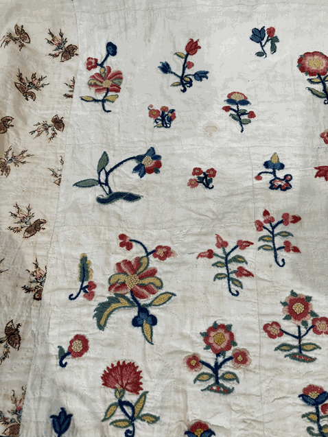 An Exceptional Early 19th Century Patchwork Quilt, with a central panel embroidered with fine wool - Image 66 of 80
