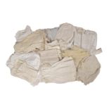 Assorted Baby Robes and Dresses, comprising a cot drape, day dresses with embroidered and lace