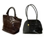 Mulberry Breton Black Congo Leather Shoulder Bag, with chrome fittings, fob to bottom of the