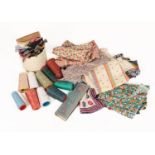 Quantity of Mixed 20th Century Haberdashery and Sewing Accessories, comprising vintage fabric