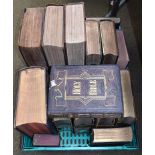 Bibles. A collection of Bibles, 19th century, including: The Self-Interpreting Bible ... to which