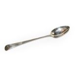 A George III Provincial basting-spoon, Exeter 1809, Old English pattern, 29cm long, 2oz 19dwt, 91gr