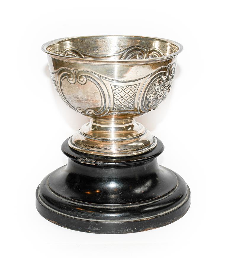An Edward VII silver bowl, by William Aitken, Birmingham, 1904, tapering cylindrical and on