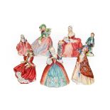 Royal Doulton ladies including 'Georgina', 'Penelope' and 'Paisley Shawl', 'Jack' etc (7). No damage