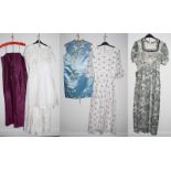 Assorted circa 1970's and later mainly ladies evening wear including Susan Gillis Brown, knitted