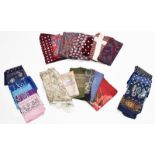 A large quantity of assorted circa 1950s and later scarves and other accessories comprising, silk,