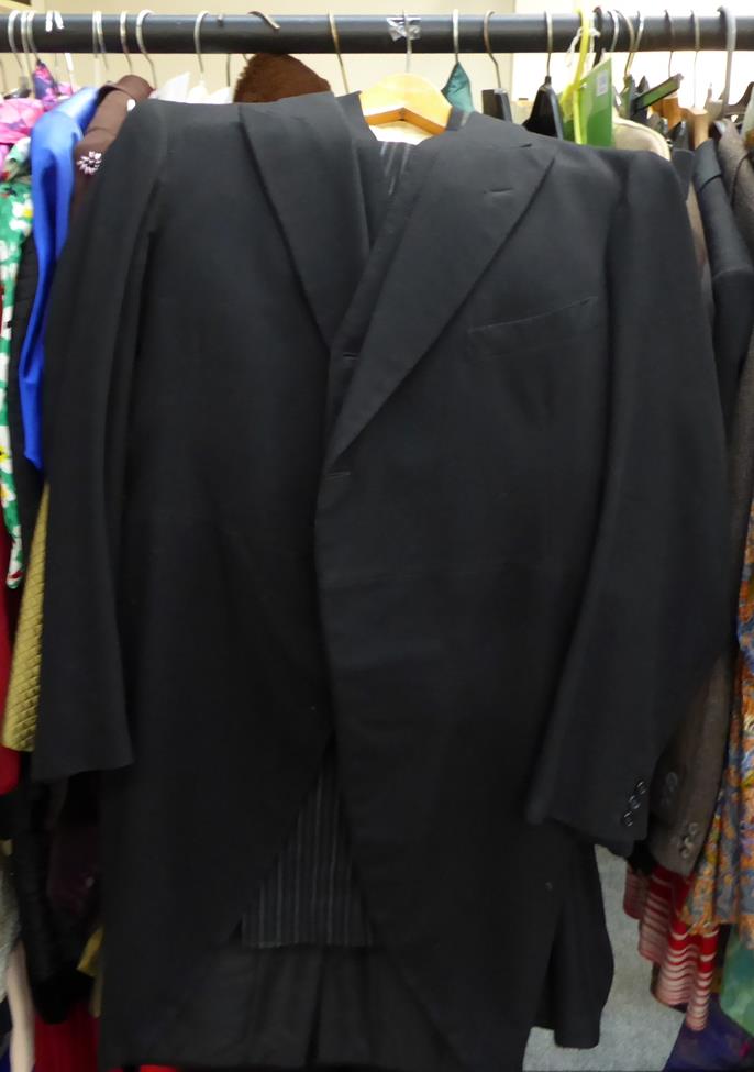 Gentleman's clothing including tails, white tie, cloak, alpaca coat, velvet smoking jacket, academic - Image 4 of 6