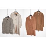 Burberry mac with wool detachable lining, Berwin & Berwin camel cashmere gent's coat, another by