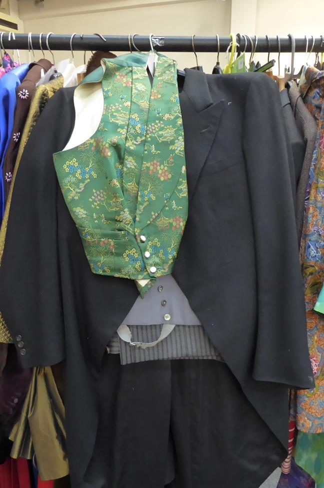 Gentleman's clothing including tails, white tie, cloak, alpaca coat, velvet smoking jacket, academic - Image 3 of 6