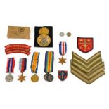 A Second World War Group of Three Medals, comprising 1939-45 Star, France and Germany Star and War