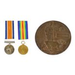 A First World War Casualty Group, awarded to 33050 PTE.J.(John) GLEDHILL, R.LANC.R., comprising