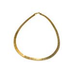 A 9 carat gold necklace, length 46cm . Gross weight 13.4 grams.