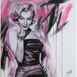 Jen Allen (Contemporary) ''Monroe Celluloid Aphrodisiac'' Signed, acrylic on canvas, 101cm by