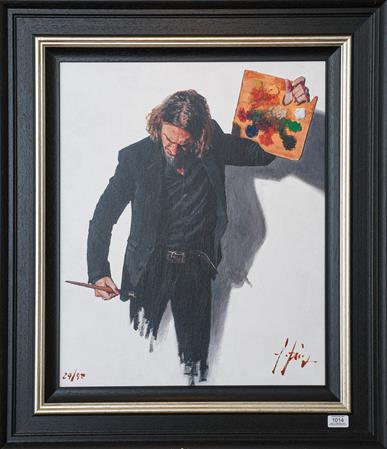 Fabian Perez (b.1967) Argentinean ''Neo-Emotionalism The New Era'' Signed and numbered 29/195, - Image 2 of 2