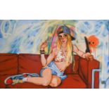 Todd White (Contemporary) American ''Malibu'' Signed and numbered 61/135, giclee print on board,