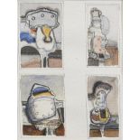 David Carr (1915-1965) Industrial Machines, four studies Pencil and watercolour, 27cm by 20cm