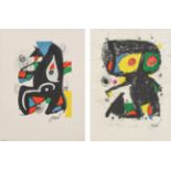 After Joan Miró (1893-1983) Spanish ''La Melodie Acide'' Numbered 803/1500, lithograph, together