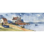 Eric H Hill (1921-2021) ''On the Estuary'' Signed, mixed media, together with two further