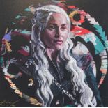 Zinsky (Contemporary) ''Winter is Coming'' ''Mother of Dragons'' Signed and numbered 13/195 and 28/