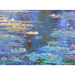 John Myatt (b.1945) after Claude Monet (1840-1926) Water Lilies Signed and numbered 80/99 verso,