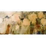 Danielle O'Connor Akiyama (Contemporary) Canadian ''Within the Lichen Lyrical'' Signed verso, oil on