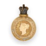 A Royal Worcester Porcelain Scent-Bottle With Gilt Plate Mount, Design Registration Number 56943,