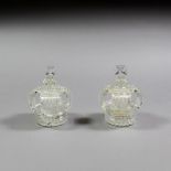 A Pair of George IV or Later Cut-Glass Scent-Bottles, by John Blades or His Successors Blades and