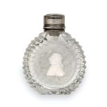 A George III or George IV Silver-Mounted Sulfide Scent-Bottle, Probably by Apsley Pellatt and Co.,