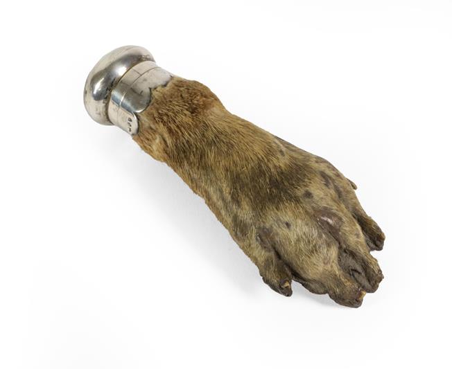 A Victorian Silver-Mounted Otter Paw Scent-Bottle, The Silver Mounts With Worn Maker's Mark, London, - Image 8 of 8