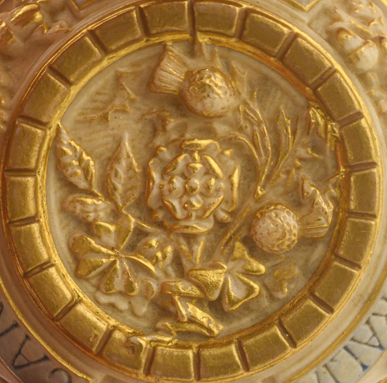 A Royal Worcester Porcelain Scent-Bottle With Gilt Plate Mount, Design Registration Number 56943, - Image 5 of 6