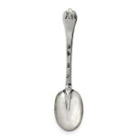 A William III Silver Trefid Spoon, Maker's Mark Worn, London, 1699, with Trefid terminal, the bowl