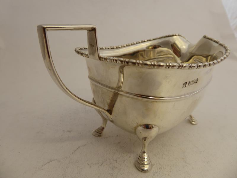 A Three-Piece George V Silver Tea-Service, by Fenton Brothers Ltd., Sheffield, 1910, each piece - Image 5 of 30