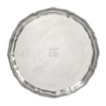 A George V Silver Salver, by Jay, Richard Attenborough Co. Ltd., Sheffield, 1914, Retailed by
